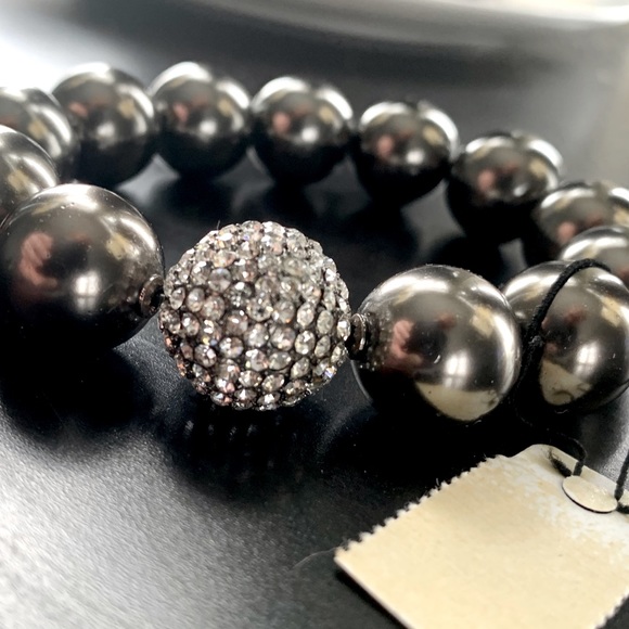 Talbots Grey bracelet with accent Bling